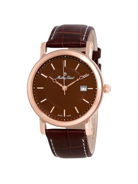 Other Designers Mathey-Tissot City Brown Dial Men's Watch HB611251PM