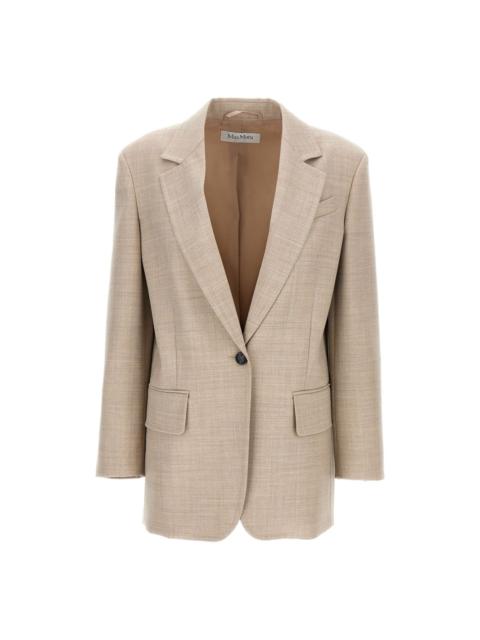 Max Mara Rosi single-breasted flap-pocket blazer