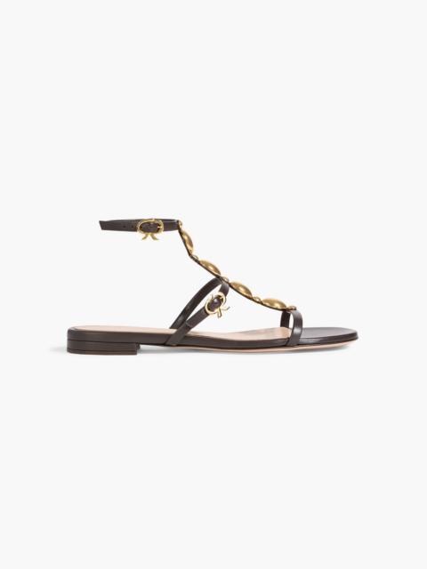 Gianvito Rossi Kalinda embellished leather sandals