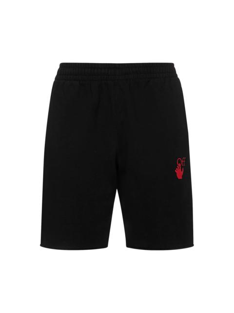 Off-White Starred Arrow Sweatshorts 'Black/Red'