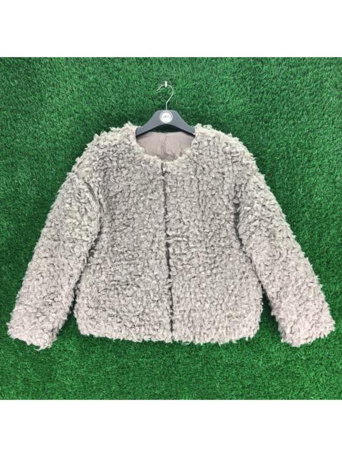 Other Designers Vintage - Vintage Mohair Deep Pile Zipper Cardigan