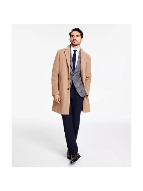 Other Designers NWT Tommy Hilfiger Addison Wool-Blend Trim Fit Overcoat in Camel Sz 38R $395