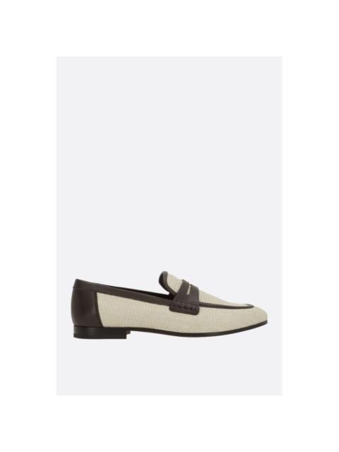 Brunello Cucinelli BRUNELLO CUCINELLI $1200 Rope Techno Raffia Loafers New (Wom