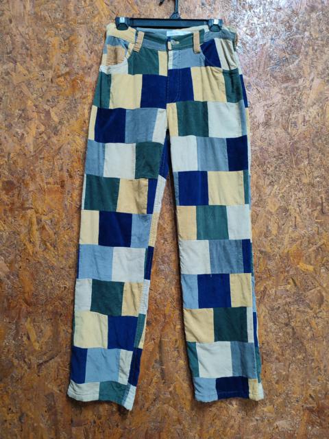 Other Designers Archival Clothing - Casual Pants Patchwork Design RARE