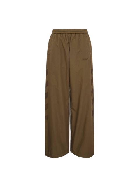 Off-White Diagonal Cotton Trackpants