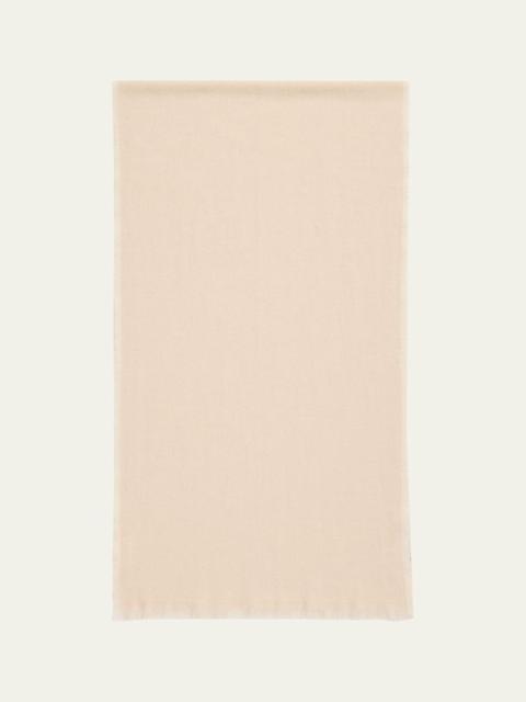 Brunello Cucinelli Men's Cashmere Contrast-Trim Scarf