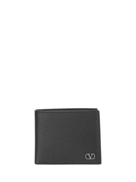 Valentino Valentino Garavani Vlogo Leather Wallet