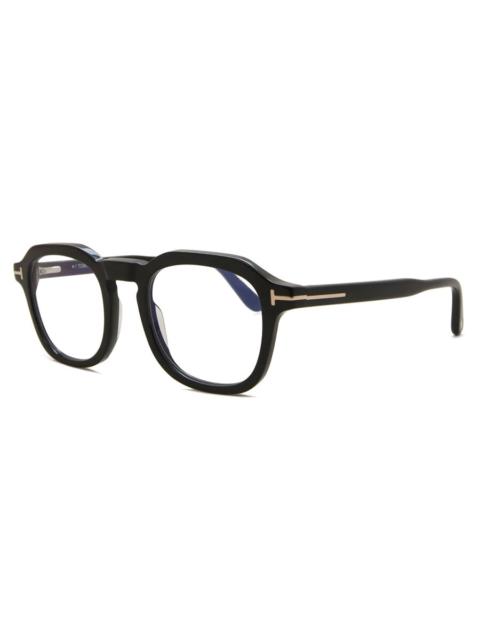 TOM FORD Tom Ford Blue Light Block Square Men's Eyeglasses FT5836-B 001 49