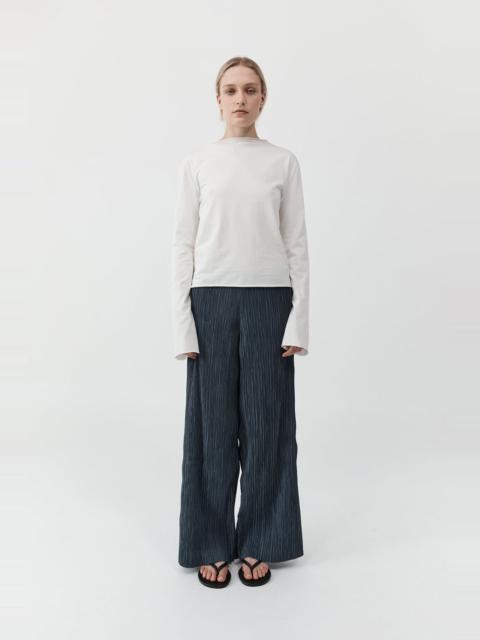 ST. AGNI Funnel Neck Long Sleeve - White