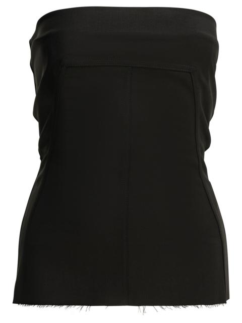 Rick Owens Rick Owens Wool Crepe Bustier Top Black