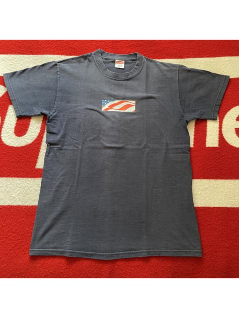 Supreme Supreme - Patriot 9/11 Box Logo Tee Shirt 2001-02 SS02 NAVY