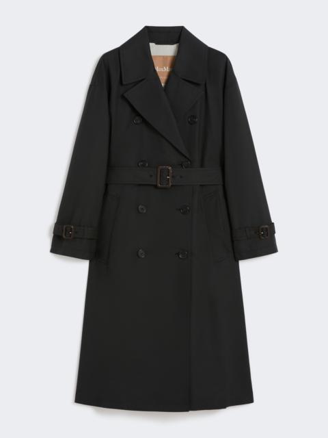 Max Mara FIORITO Long water-repellent cotton twill trench coat