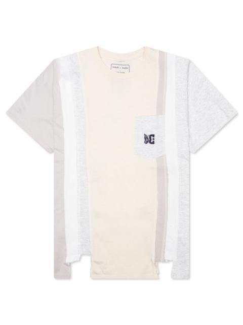 NEEDLES NEEDLES X DC SHOES 7 CUTS S/S TEE - IVORY