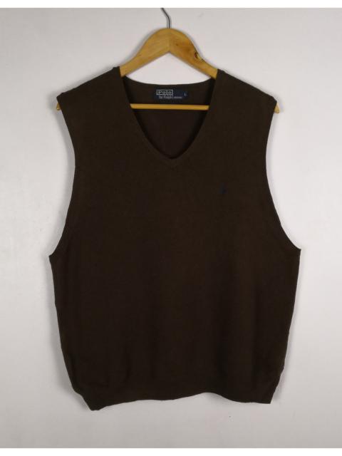 Other Designers Polo Ralph Lauren - Vintage Polo Ralph Lauren Wool Sweater Sleeveless Sweatshirt Embroidery Logo