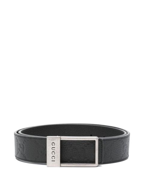 GUCCI Gucci Men Leather Reversible Belt