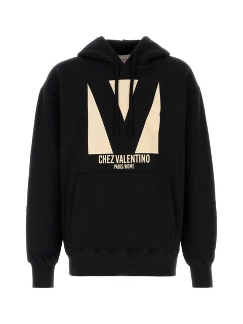 Valentino Valentino Garavani Men Black Cotton Sweatshirt