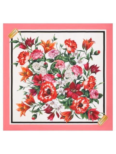 Dolce & Gabbana Dolce & Gabbana Women Silk Twill Floral Print Scarf