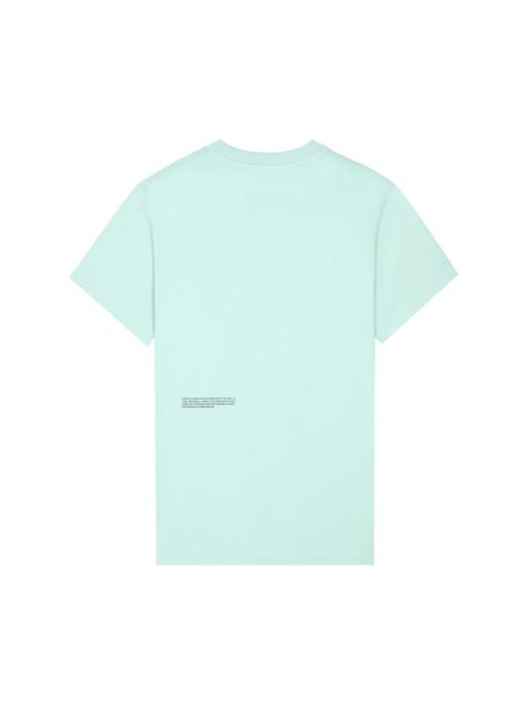 PANGAIA Mens White Rhino Hope T-Shirt - Reflect Blue