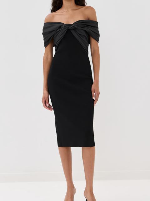 SIMKHAI Mia Off Shoulder Midi Dress