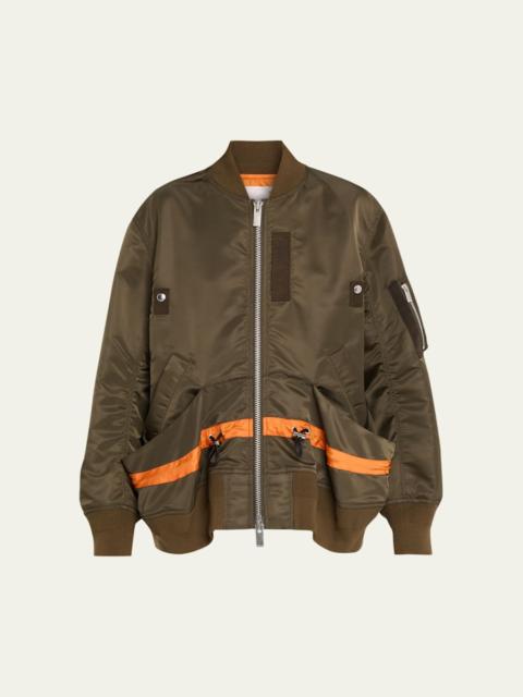 sacai Nylon Twill Utility Bomber Jacket