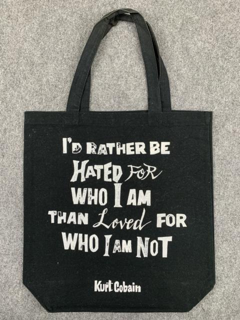 Other Designers Vintage - Vintage Kurt Cobain Quote Crossbody Bag