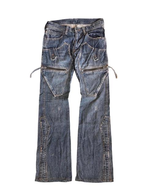 Other Designers Japanese Brand - EDGE RUPERT Multipockets Flare Punk Jeans