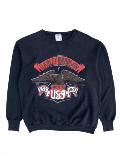 Other Designers Vintage - Vintage Harley Davidson Gold Eagle Crewneck