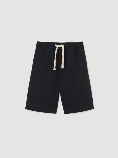 Sandro ELASTICATED WAIST COTTON SHORTS