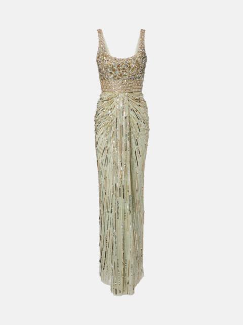 JENNY PACKHAM Elixir embellished bustier gown