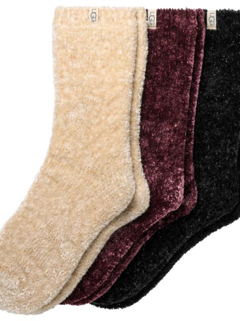 UGG UGG Womens UGG Leda Sparkle 3 Pack Socks