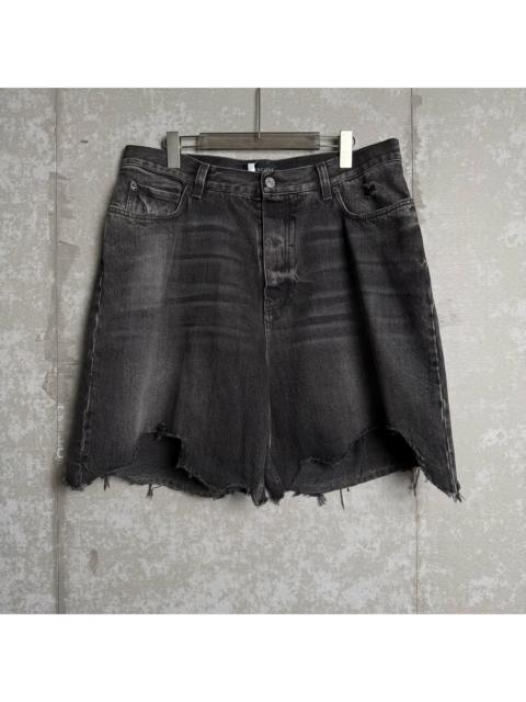 BALENCIAGA Balenciaga Distressed Denim Shorts