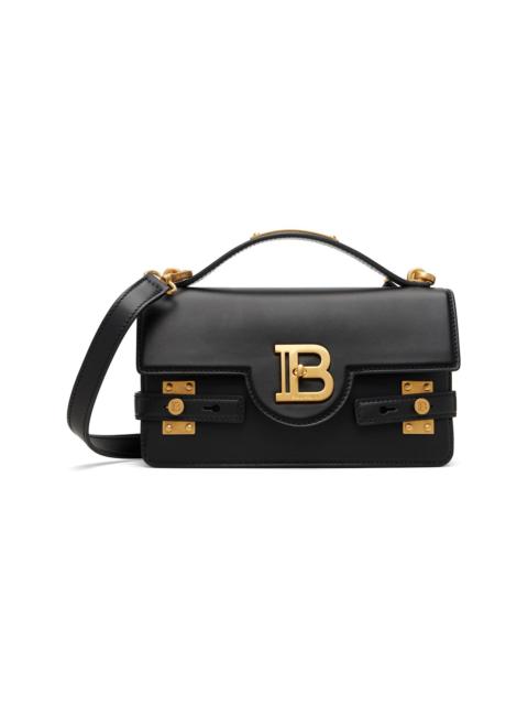 Balmain Black Smooth Leather B-Buzz 24 Bag