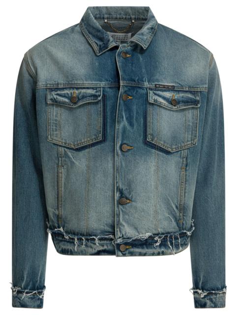 Maison Margiela Maison Margiela Worn Denim Effect Jacket Blue
