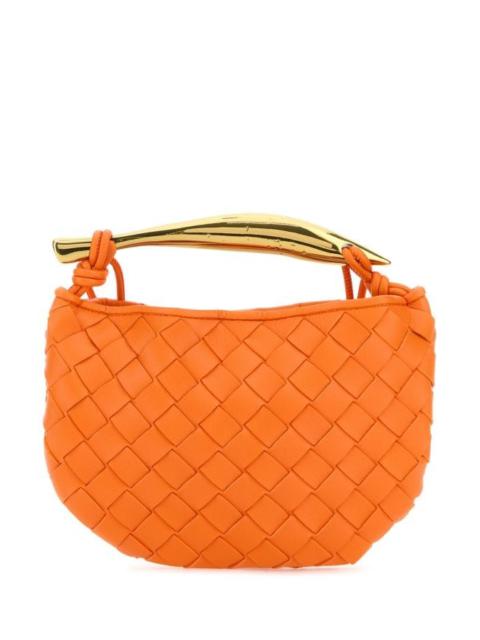 Bottega Veneta Woman Orange Leather Sardine Handbag