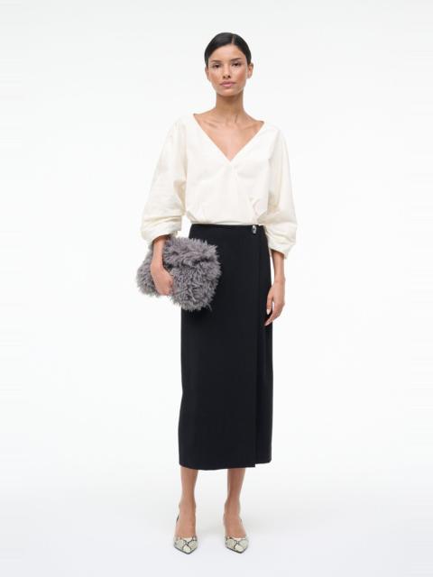 STAUD STAUD ORION DRESS IVORY BLACK