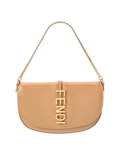 FENDI FENDI Fendigraphy Leather Wallet On Chain