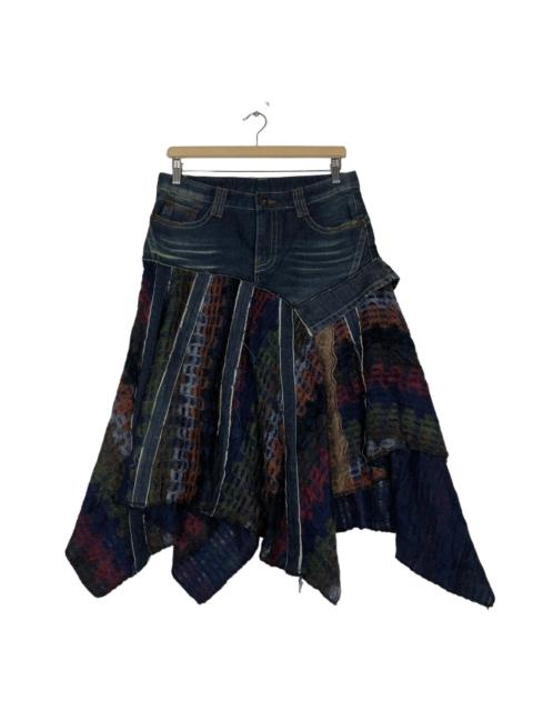 Hysteric Glamour 🔥VTG SKIRTS DENIM NAVAJO DESIGN PUNK STYLE JAPAN