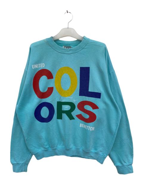 Other Designers Vintage - Vintage Color Of Benetton Spellout Sweatshirt