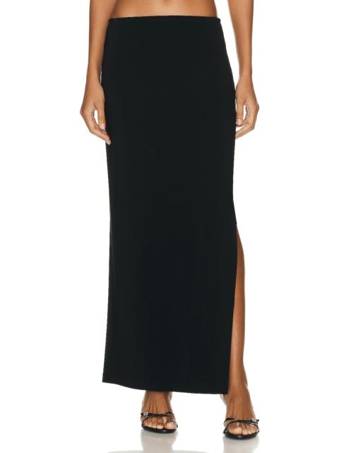 NORMA KAMALI Side Slit Long Skirt