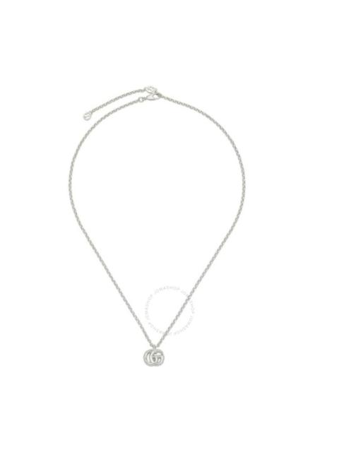 GUCCI GUCCI MARMONT STERLING SILVER DOUBLE G PENDANT NECKLACE - YBB770724001