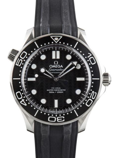 OMEGA Pre-Owned Omega Seamaster Diver 300M Black Dial Steel on Rubber