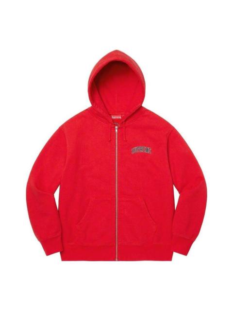 Supreme Doughboy Zip Up Hooded Sweatshirt 'Red White' SUP-FW22-720