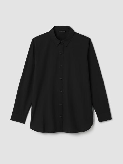 EILEEN FISHER Organic Cotton Poplin Classic Collar Shirt
