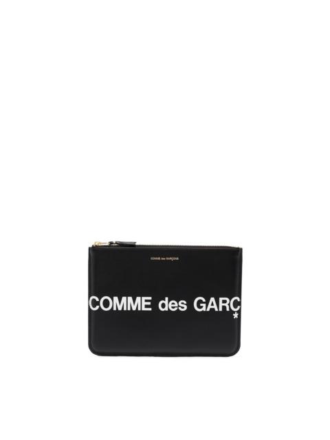 Comme Des Garçons Logo leather pouch
