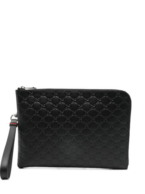 GUCCI Gucci Embossed Clutch Bag