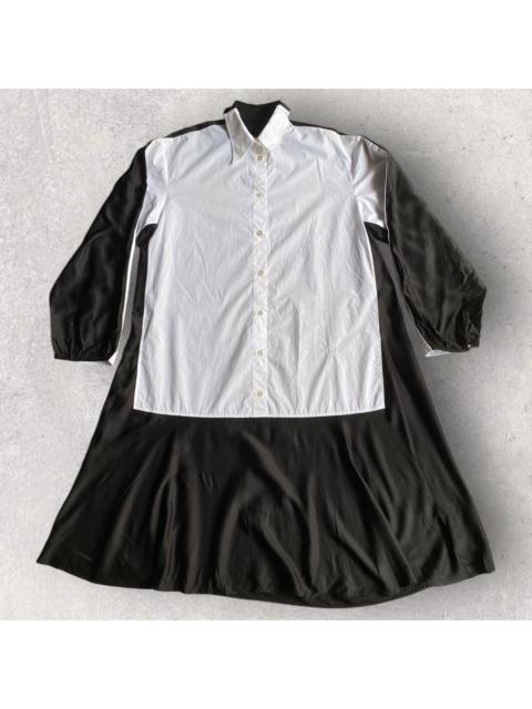 Maison Margiela SS21 Oversized Contrast Dress Shirt