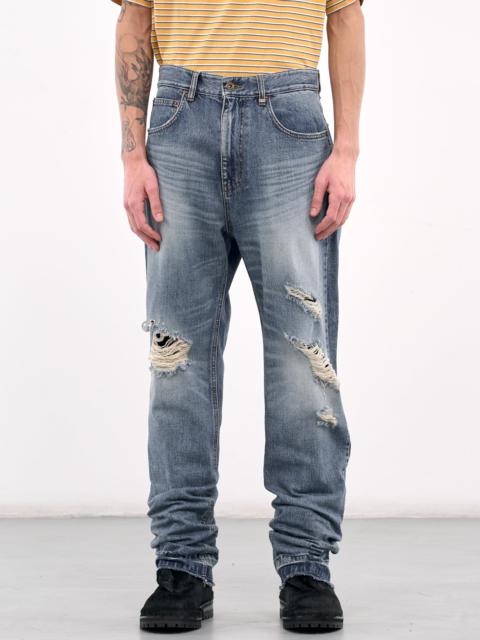 We11done Distressed Denim Trousers