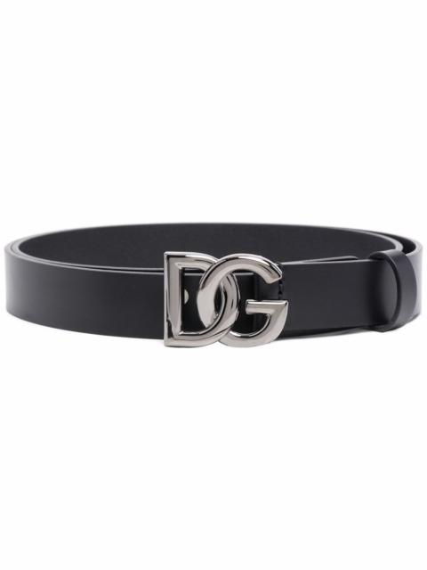 Dolce & Gabbana crossed DG logo buckle belt
