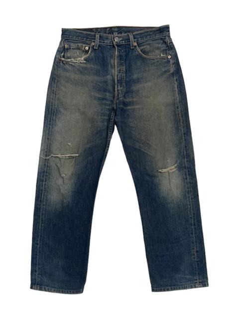 Levi's Vintage Designer Levis 501 Trashed Distressed Denim