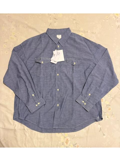 visvim visvim SS22 Indigo Cotton Silk Washed Workwear Shirt